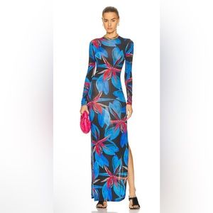 NEW LOUISA BALLOU HIGH TIDE DRESS IN BLUE XS